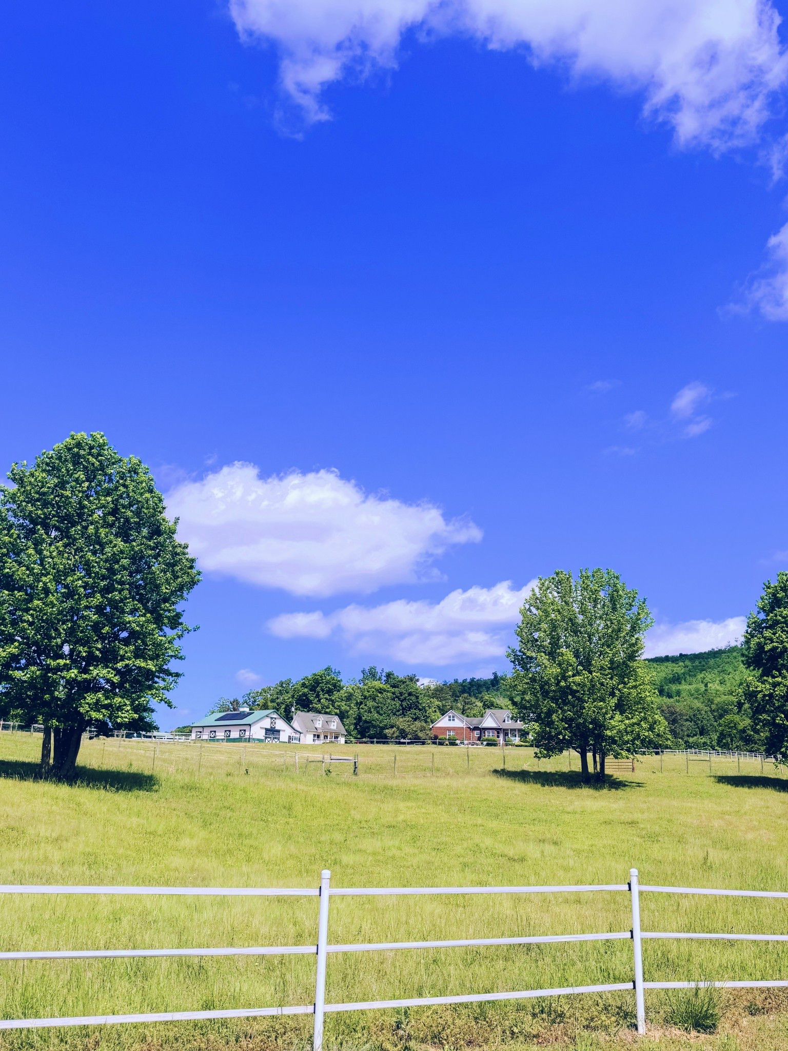 But nothing beats coming back home to blue clear skies here on the farm!! 🩵🤠🌾