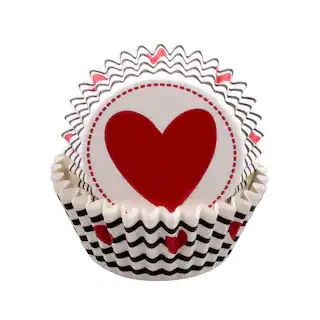 Standard Striped Heart Baking Cups by Celebrate It®, 24ct. | Valentine's Party & Packaging | Mic... | Michaels Stores