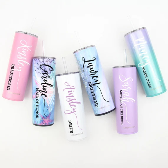 Personalized Tumbler, Bridesmaid Gift, Stainless Steel Tumbler, Will You Be My Gift, Bridesmaid P... | Etsy (US)