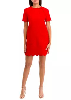 ENGLISH FACTORY Women's Scallop Mini Dress | Belk