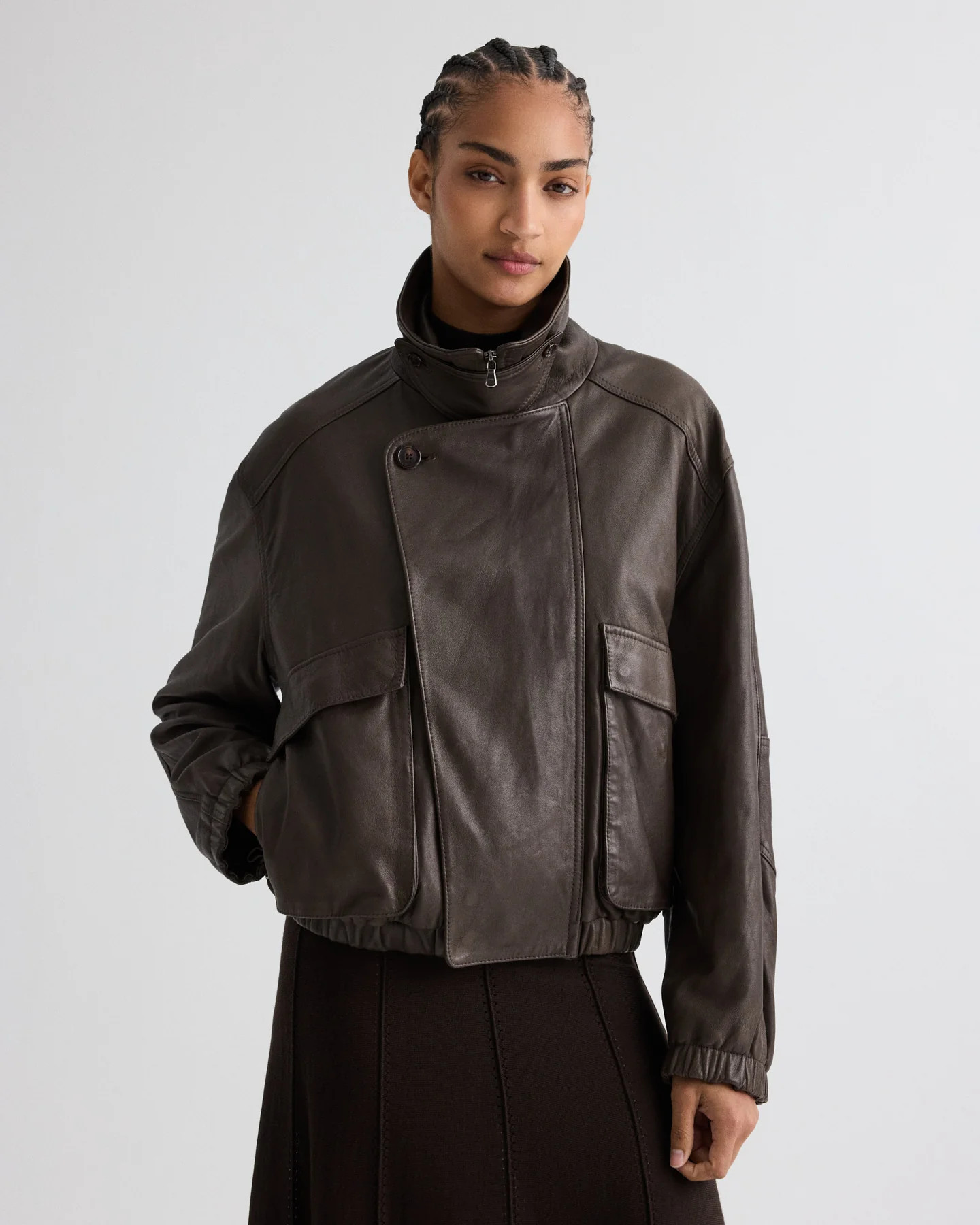 Hunter Jacket in Dolce Leather | TWP