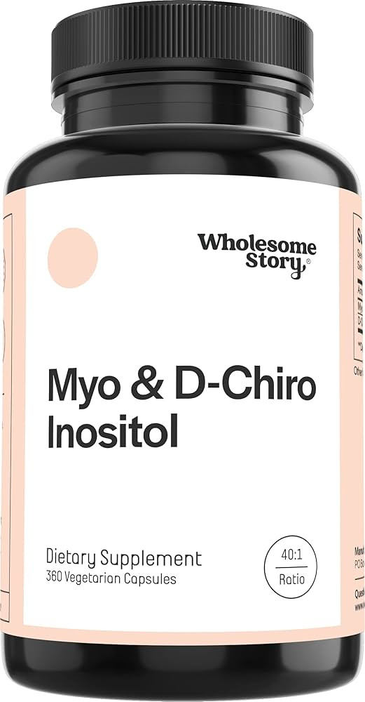 Myo-Inositol & D-Chiro Inositol Capsules, 90-Day Supply, 40:1 Ratio for Hormonal Balance & Ovaria... | Amazon (US)