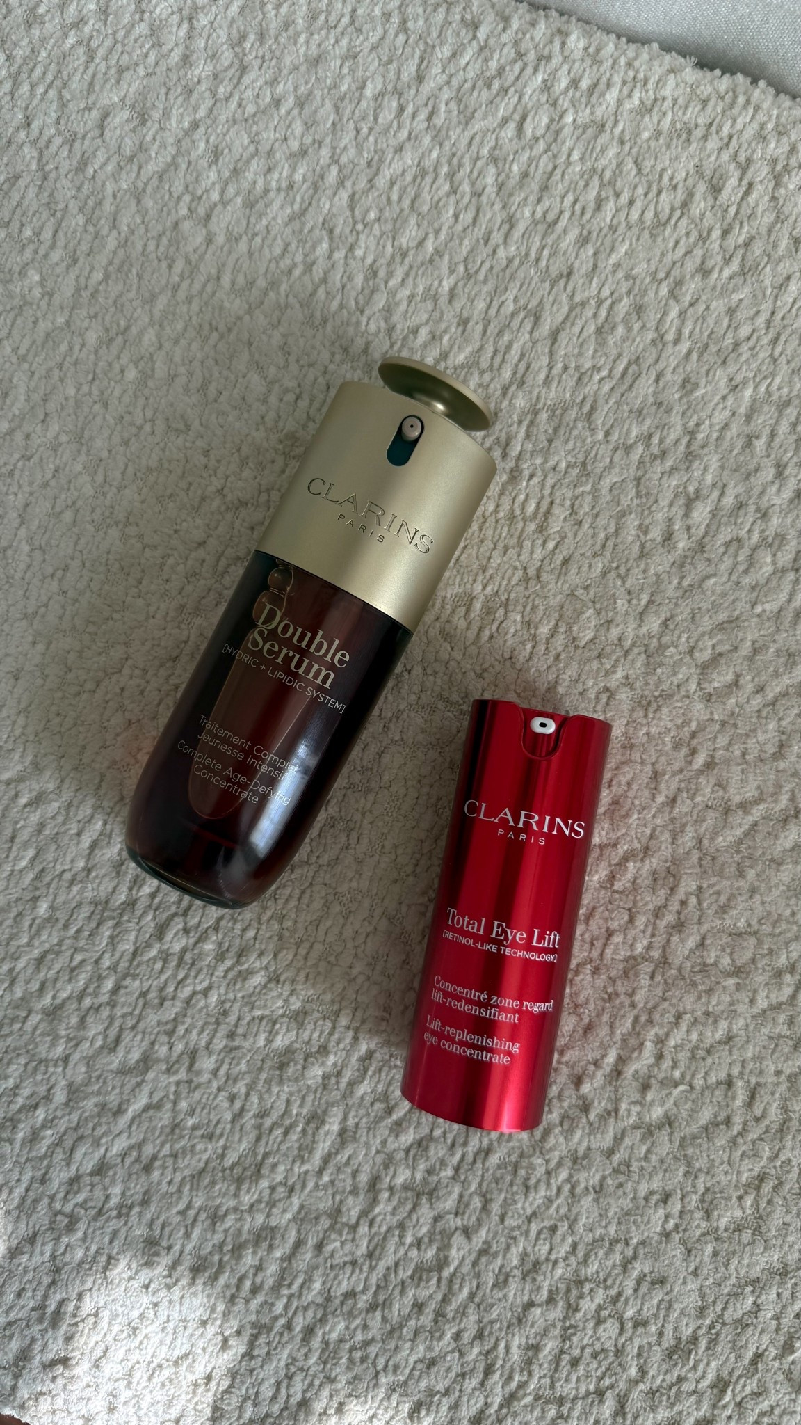 CLARINS skincare ✨🤍

#skincare #clarins #nighttimeroutine #morningroutine #morningskincare #glowyskin #glassskin #skincareroutine

#LTKBeauty #LTKmorningroutine #LTKselfcare