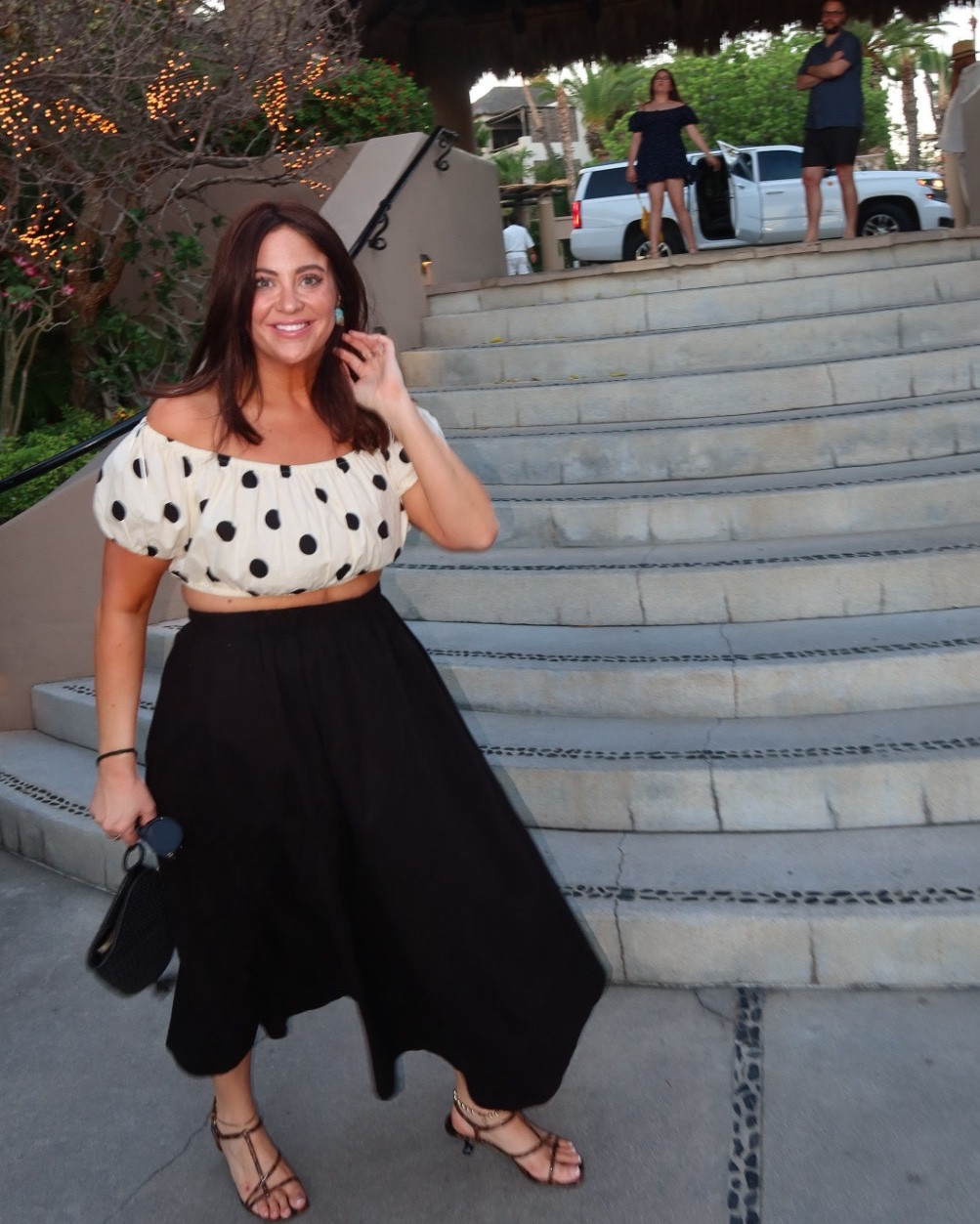 Loved this outfit. The top is so cute and actually affordable. This skirt has been a staple for me but also linking a free people one I love that is a little thinner and perfect for summer. It runs larger so an XL fits up to an 18. 

Shoes are old but I found on sale and a great deal!

#LTKootd