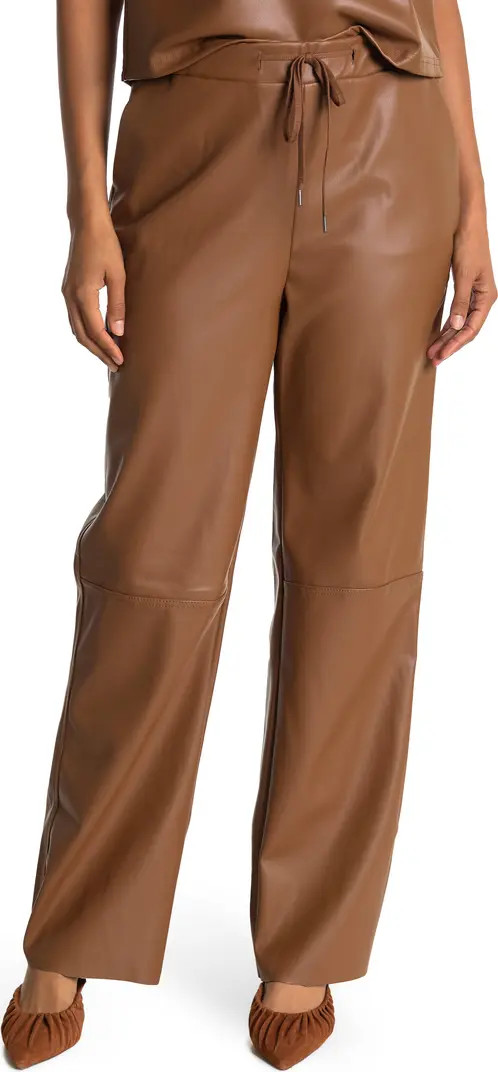 RDI Faux Leather Drawstring Pants | Nordstromrack | Nordstrom Rack