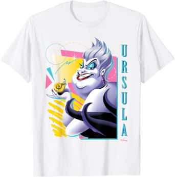 Villains - Ursula - 80's Retro T-Shirt | Amazon (US)