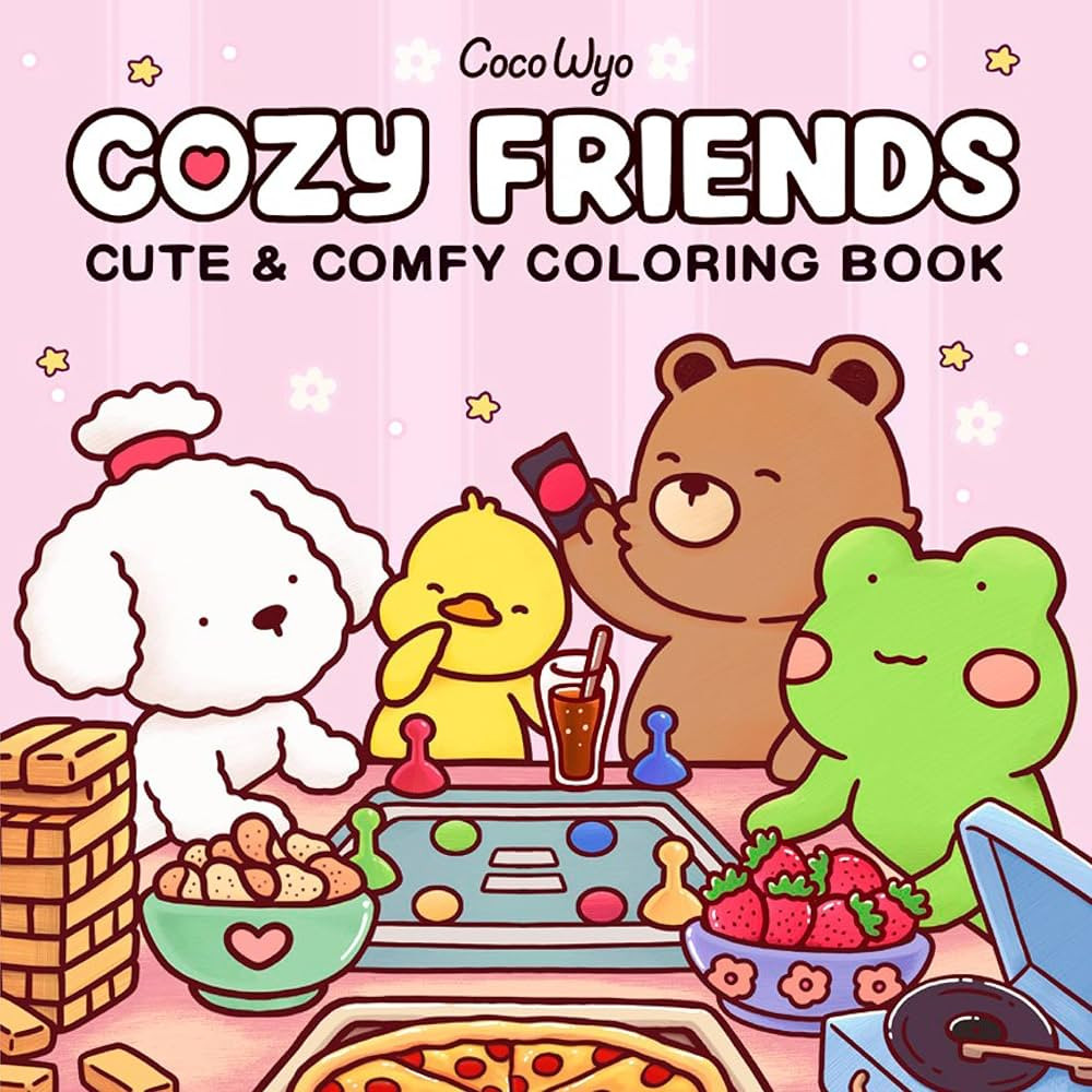 Cozy Friends: Coloring Book for Adults and Kids (Cozy Spaces Coloring) | Amazon (US)