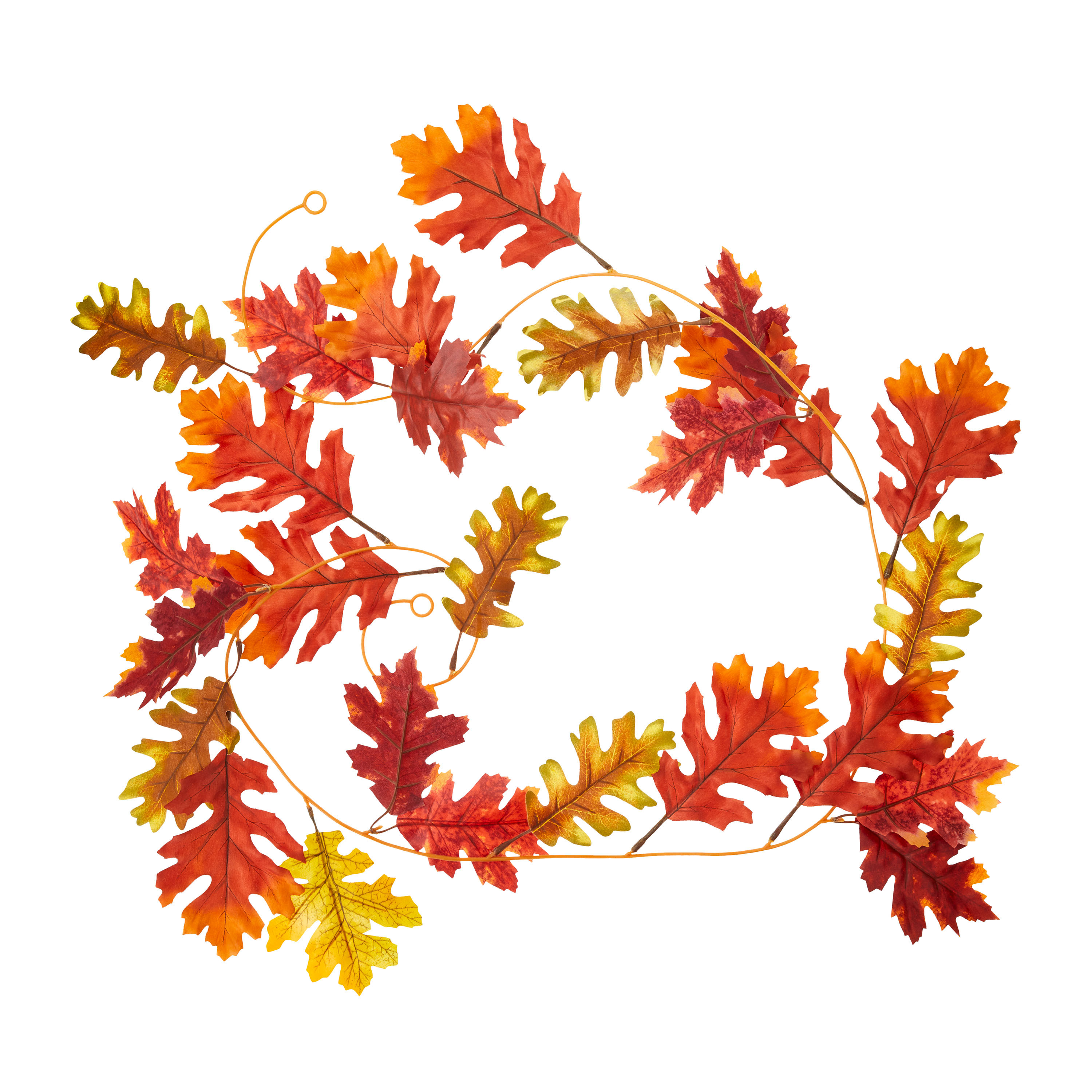 Harvest Colorful Autumn Leaves Polyester Garland, 6', by Way To Celebrate | Walmart (US)