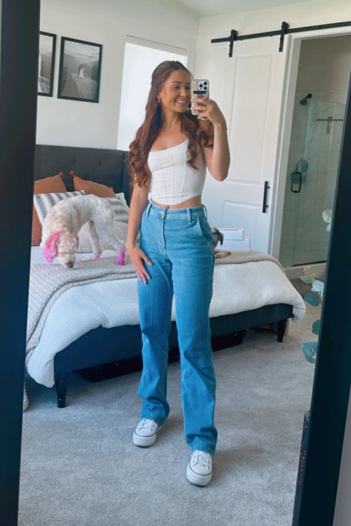 wearing a size 2L in jeans & small in top 🩷 Hollister has the most underrated jeans!! they’re made so well and fit AMAZING!

#LTKstyletip #LTKunder50 #LTKFind