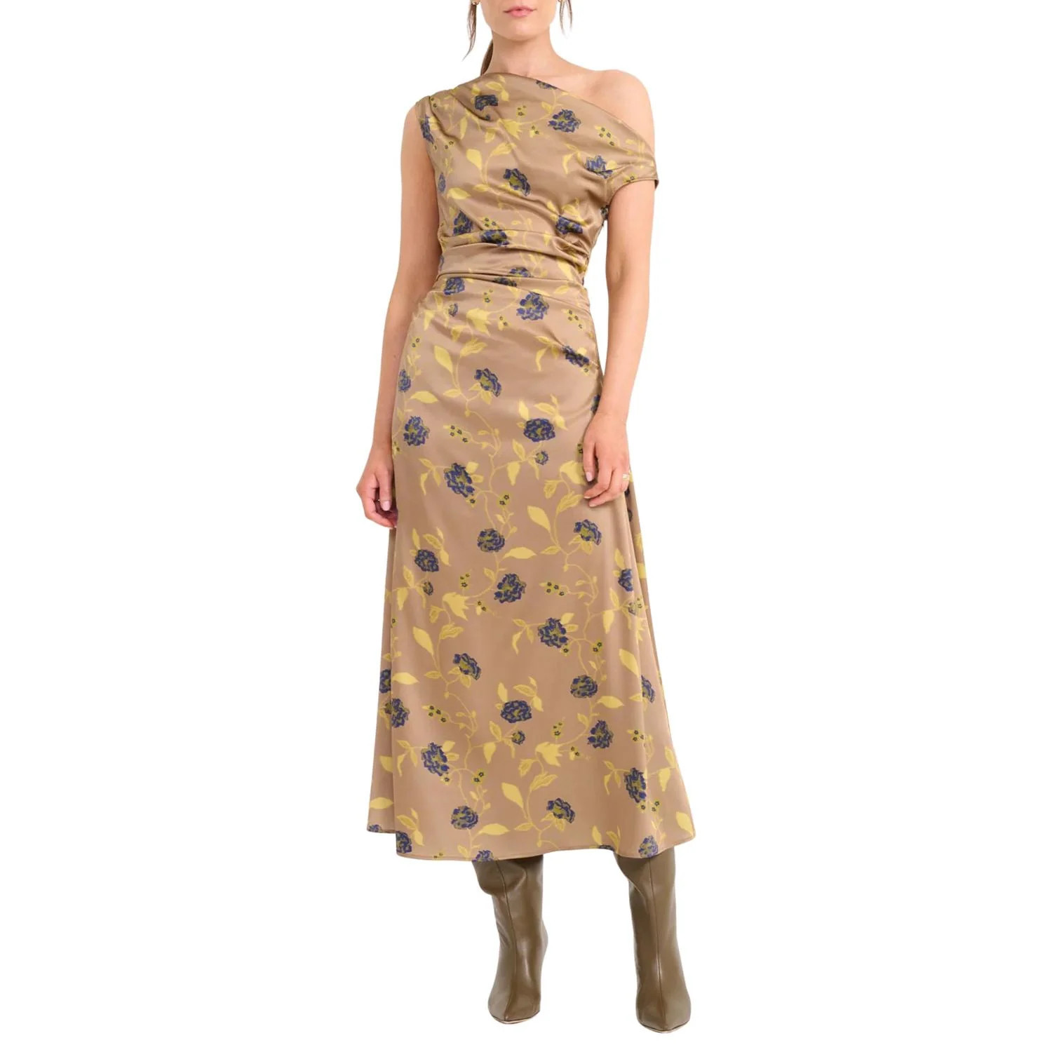 Phare Silk Dress In Vintage Floral | Shop Simon