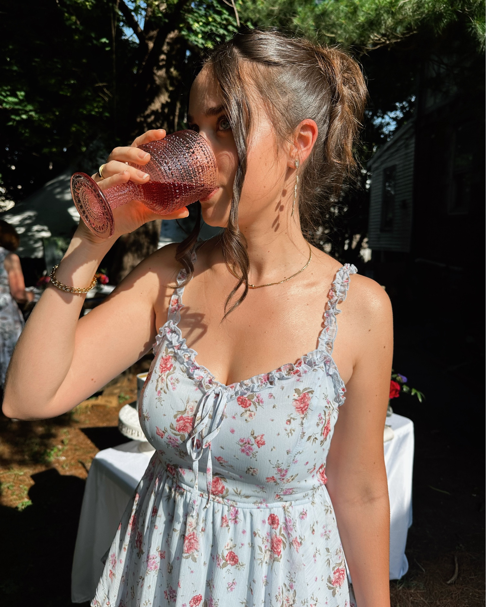 I am 5’9” wearing my true size small. This dress is no longer on Francesca’s site, but I linked similar! 

Wedding guest dress, floral midi dress, ruffle dress, summer dress 

#LTKStyleTip #LTKBeauty #LTKWedding