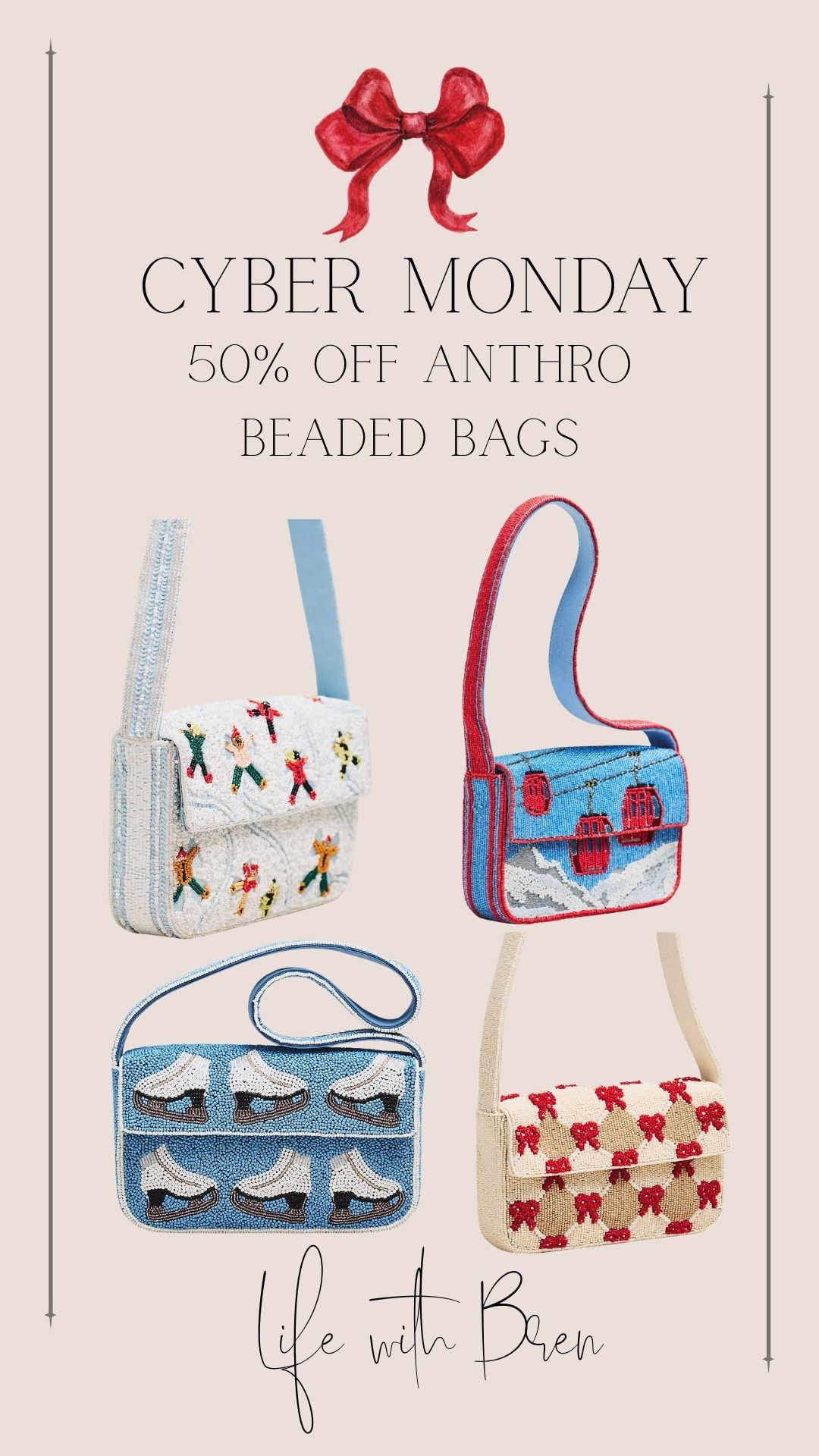 Anthropologie beaded bags 50% off

#LTKHoliday #LTKCyberWeek #LTKGiftGuide