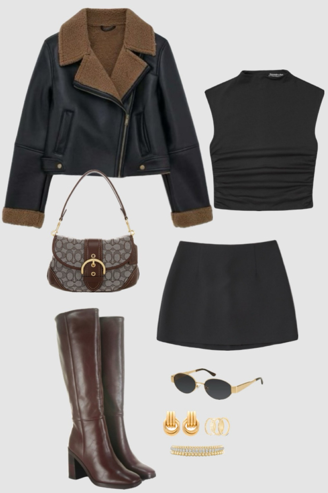 Two-toned black & brown outfits are IN. Loving fall 2024 outfits 🖤🤎 ~~all products are linked! Jacket in photo is from Zara that is now discontinued. Linked a similar one from Princess Polly  

#LTKFallSale #LTKSeasonal #LTKStyleTip