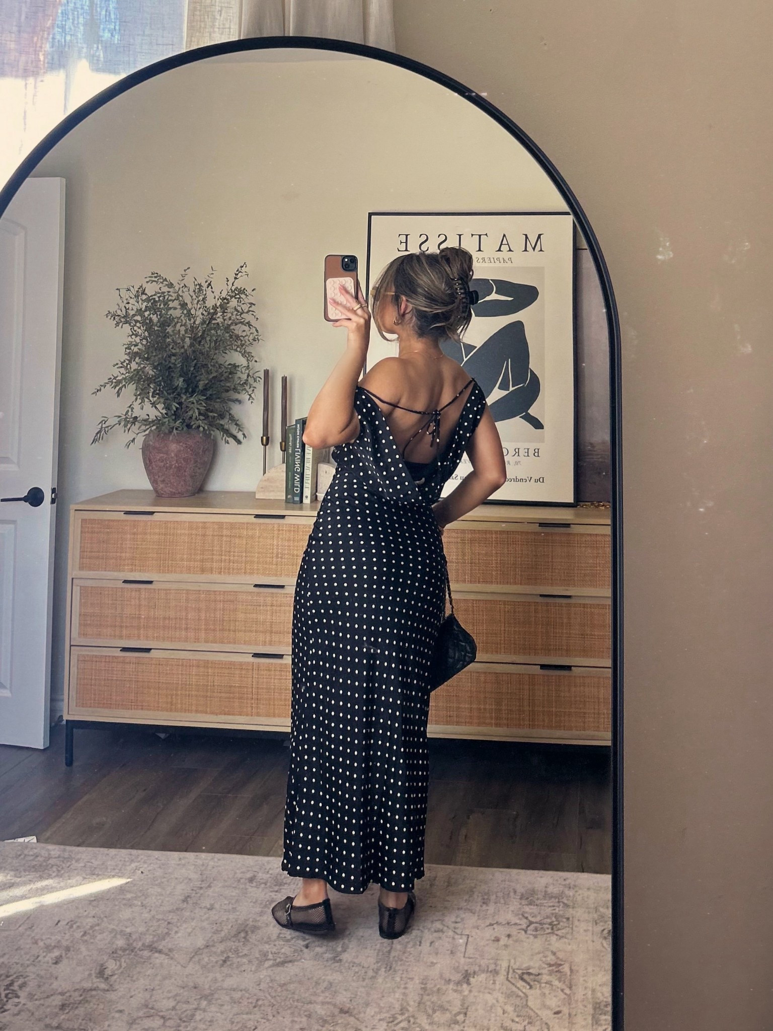 Polka dot maxi dress 

#LTKootd