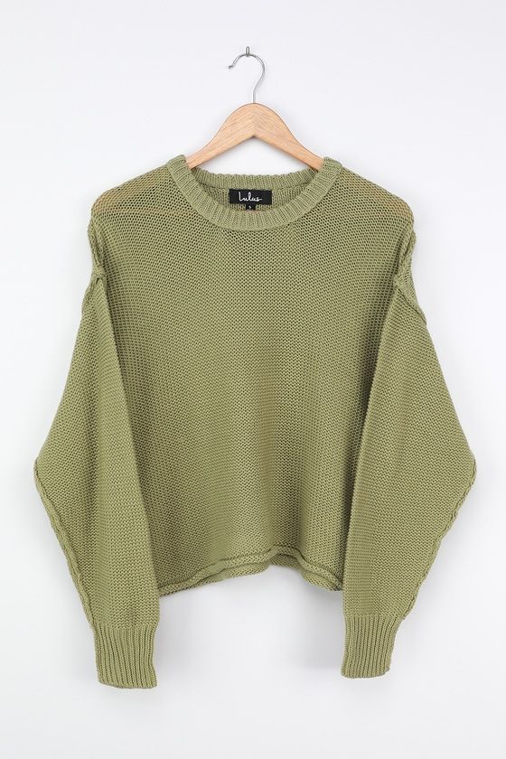 All in the Details Light Green Oversized Sweater | Lulus (US)