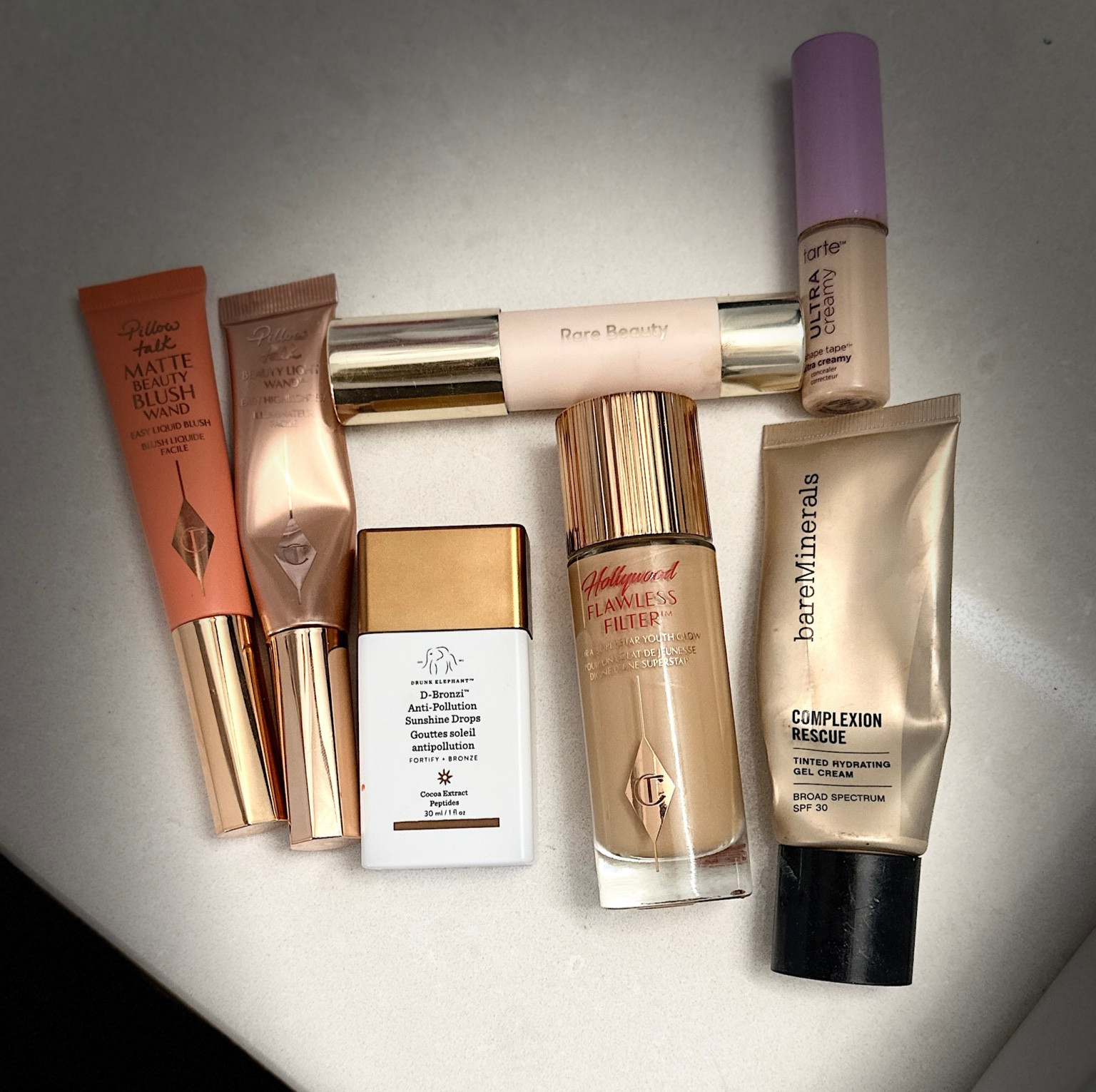 Favorite makeup products for face. I wear shade 7 in complexion rescue, shade 4 in flawless filter, peach pop in the matte blush and pillow talk highlighter 

#LTKbeauty #LTKFind