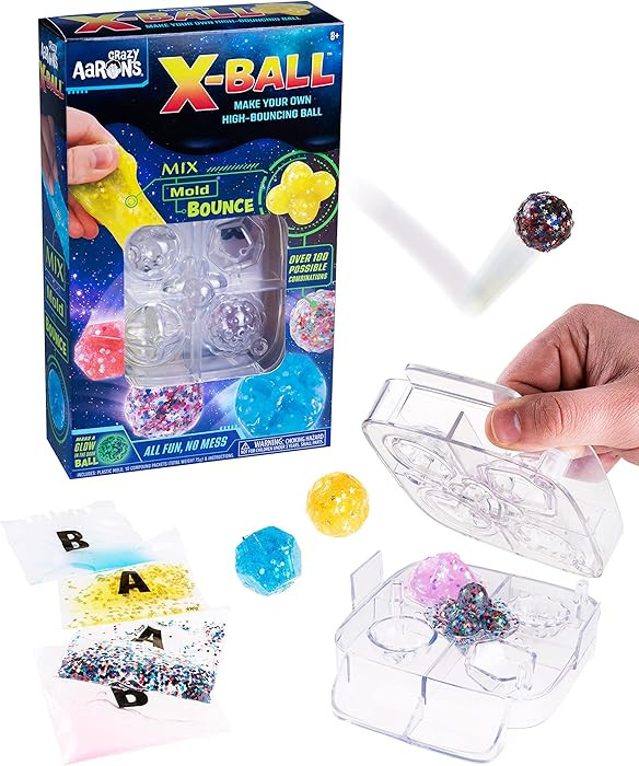 Crazy Aaron’s Thinking Putty Bouncy X-Ball Kit - Create, Mix, Mold, Fun Activity Set, Mix-in Pi... | Amazon (US)