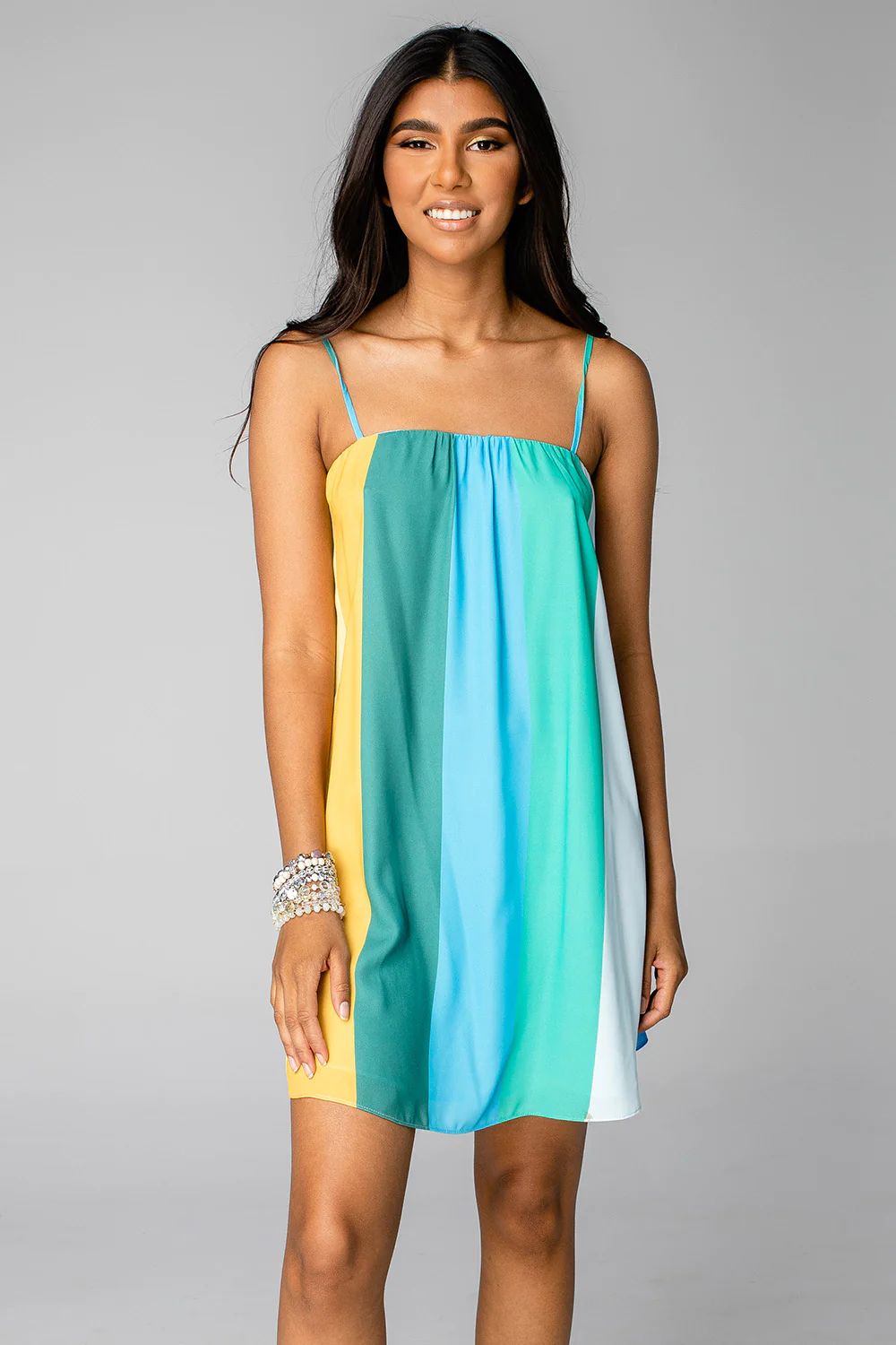 Sandra Swing Mini Dress - Prism | BuddyLove