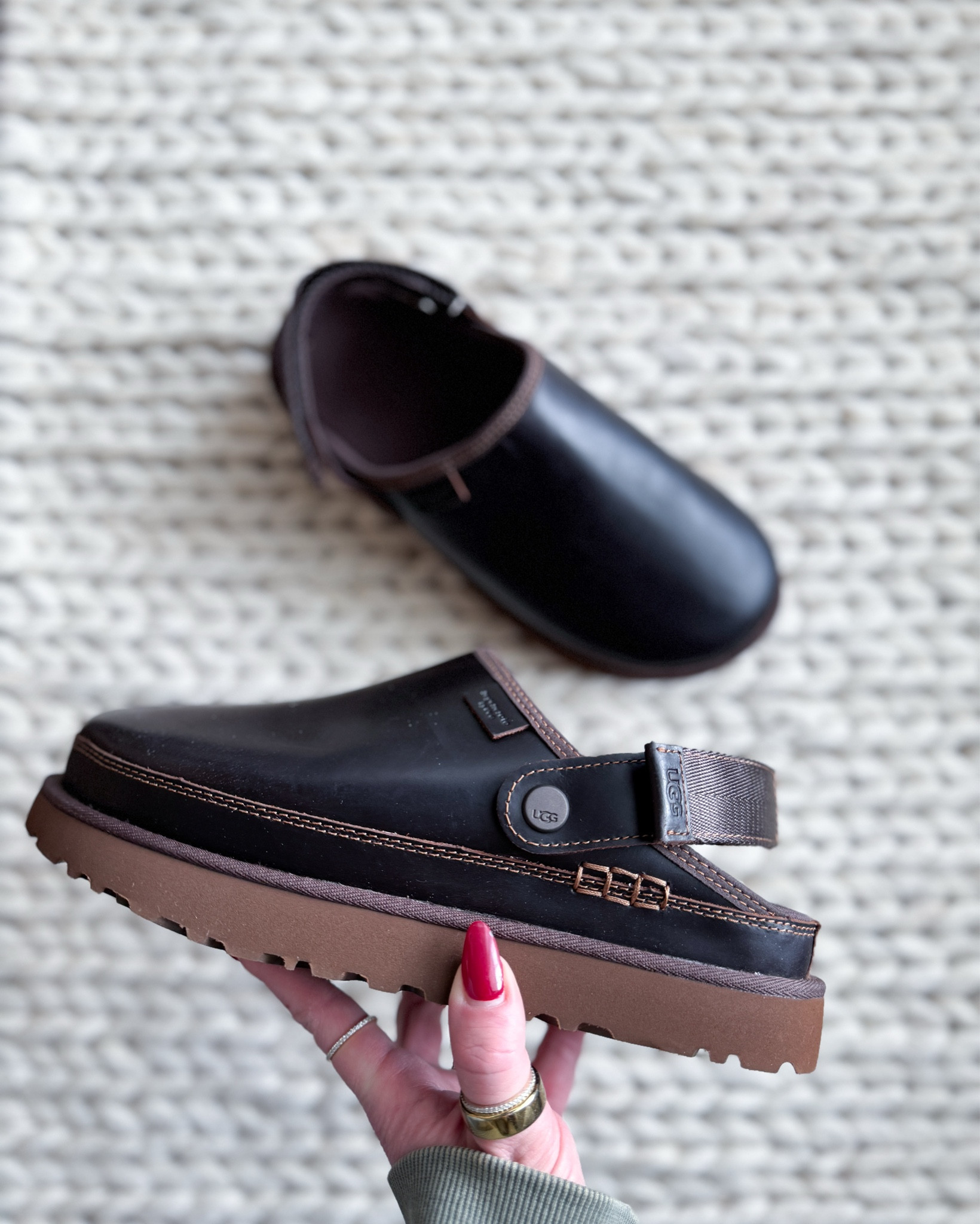 I got these absolutely gorgeous UGG Goldenstar Clogs in the Ironwood leather color for Christmas & I’m obsessed. Regen leather sourced from farms that practice regenerative agriculture. 

Clogs - Women’s Shoes - Fisherman Aesthetic - UGG - Goldenstar - Shoe Trends 

#LTKShoeCrush #LTKStyleTip