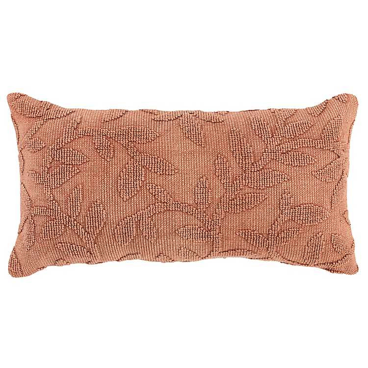 Terracotta Stonewash Botanical Pillow | Kirkland's Home