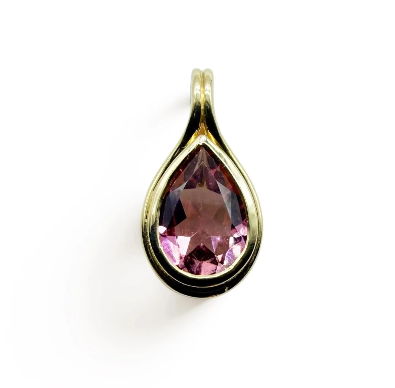 PINK TOURMALINE &amp; 14K GOLD CLIP CHARM – SHAKTI | SHAKTI JEWELRY