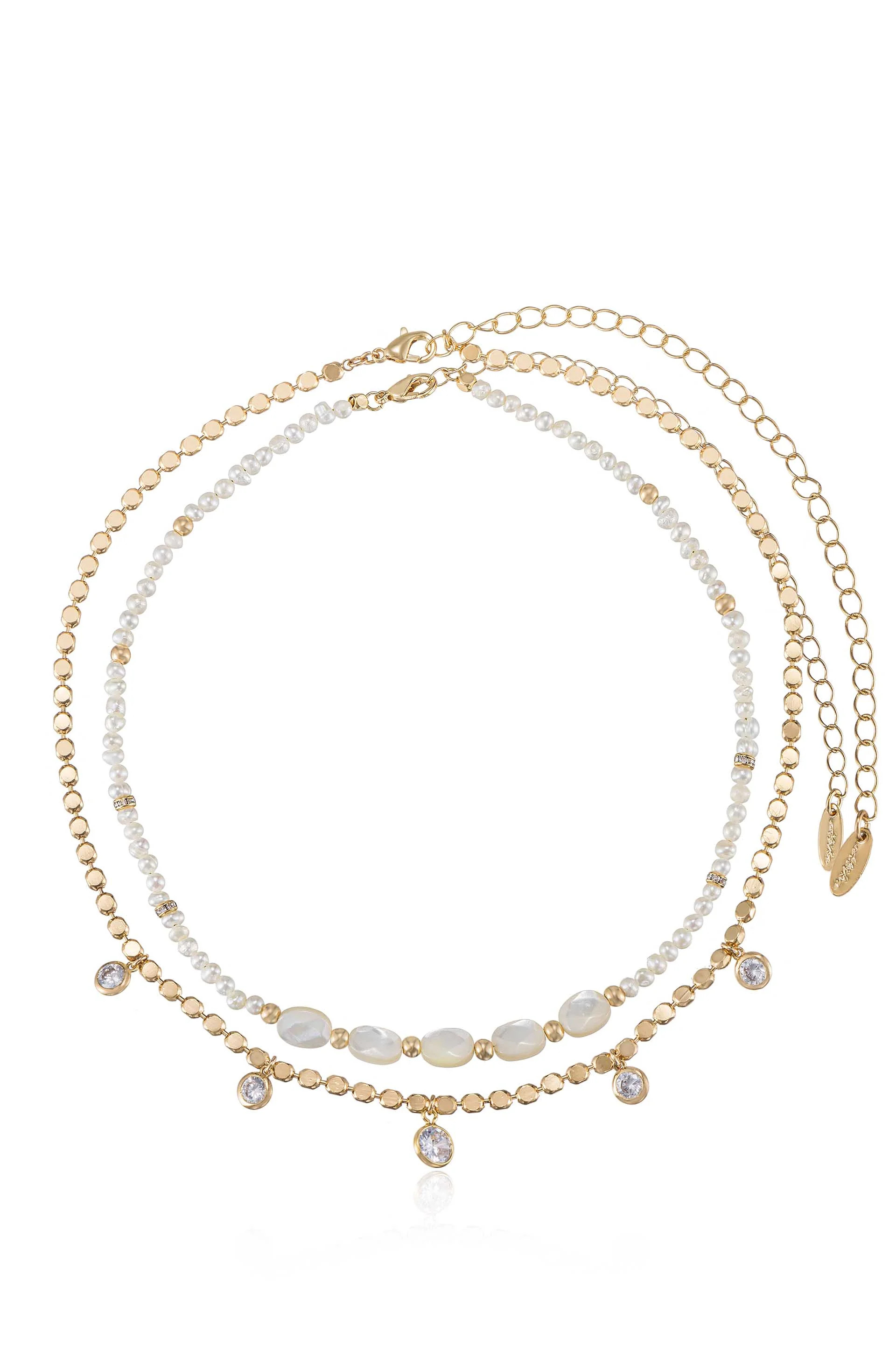 Mixed Pearl Necklace Set | Ettika