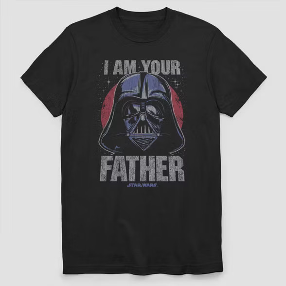 Men's Star Wars 'I Am Your Father' Short Sleeve Graphic T-Shirt - Black | Target