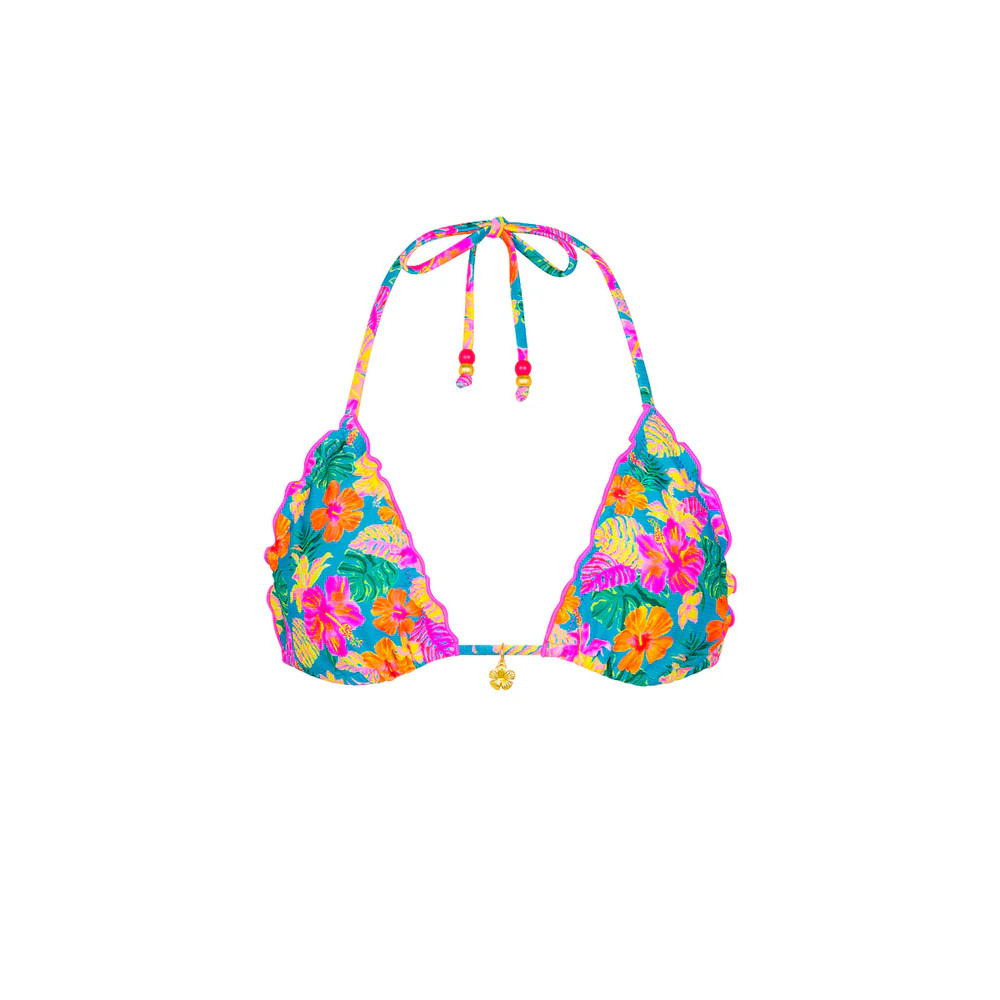 Lettuce Edge Bralette Bikini Top - Paradise Pop | Kulani Kinis US