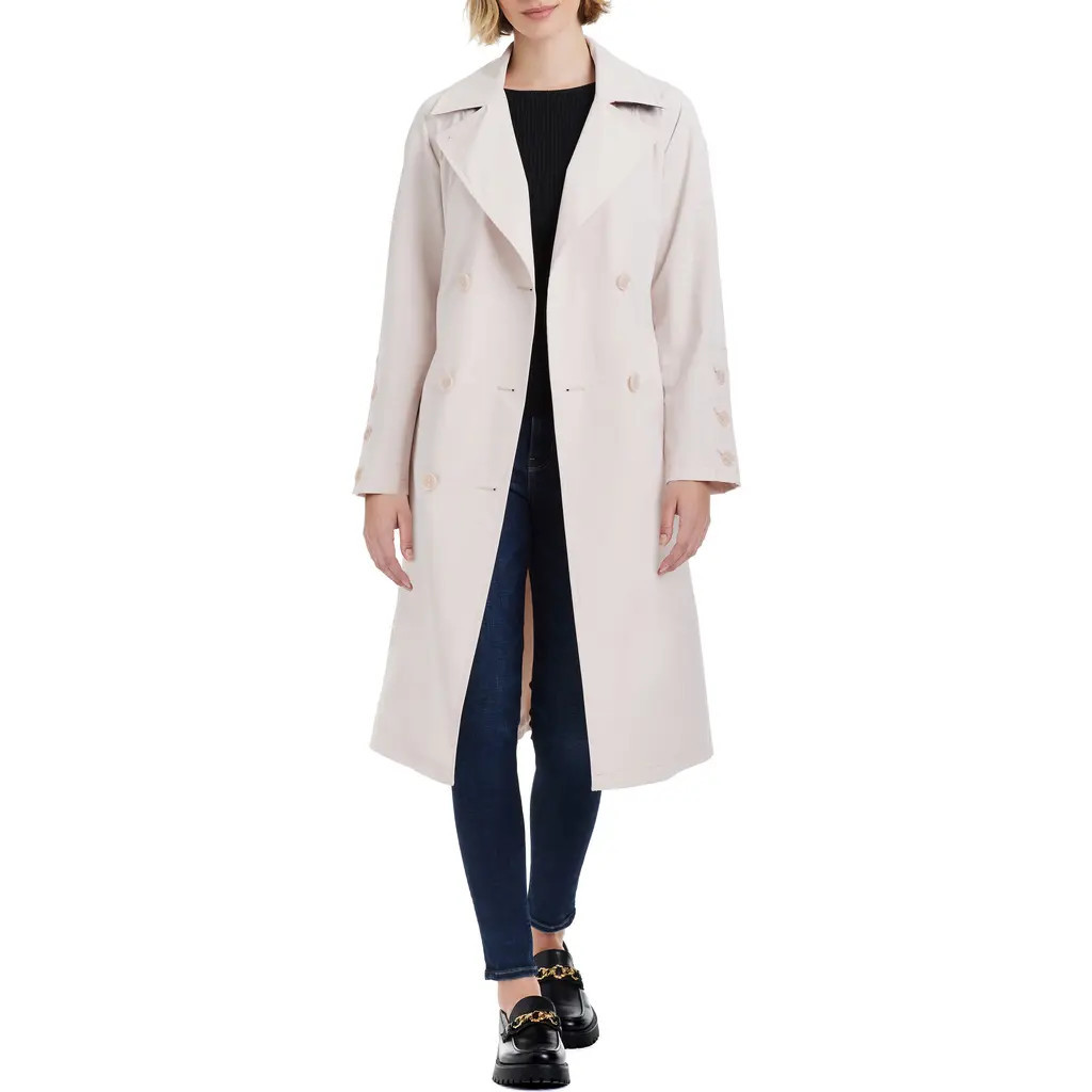 Kate Spade New York double breasted trench coat in Sesame Cake at Nordstrom, Size Small | Nordstrom