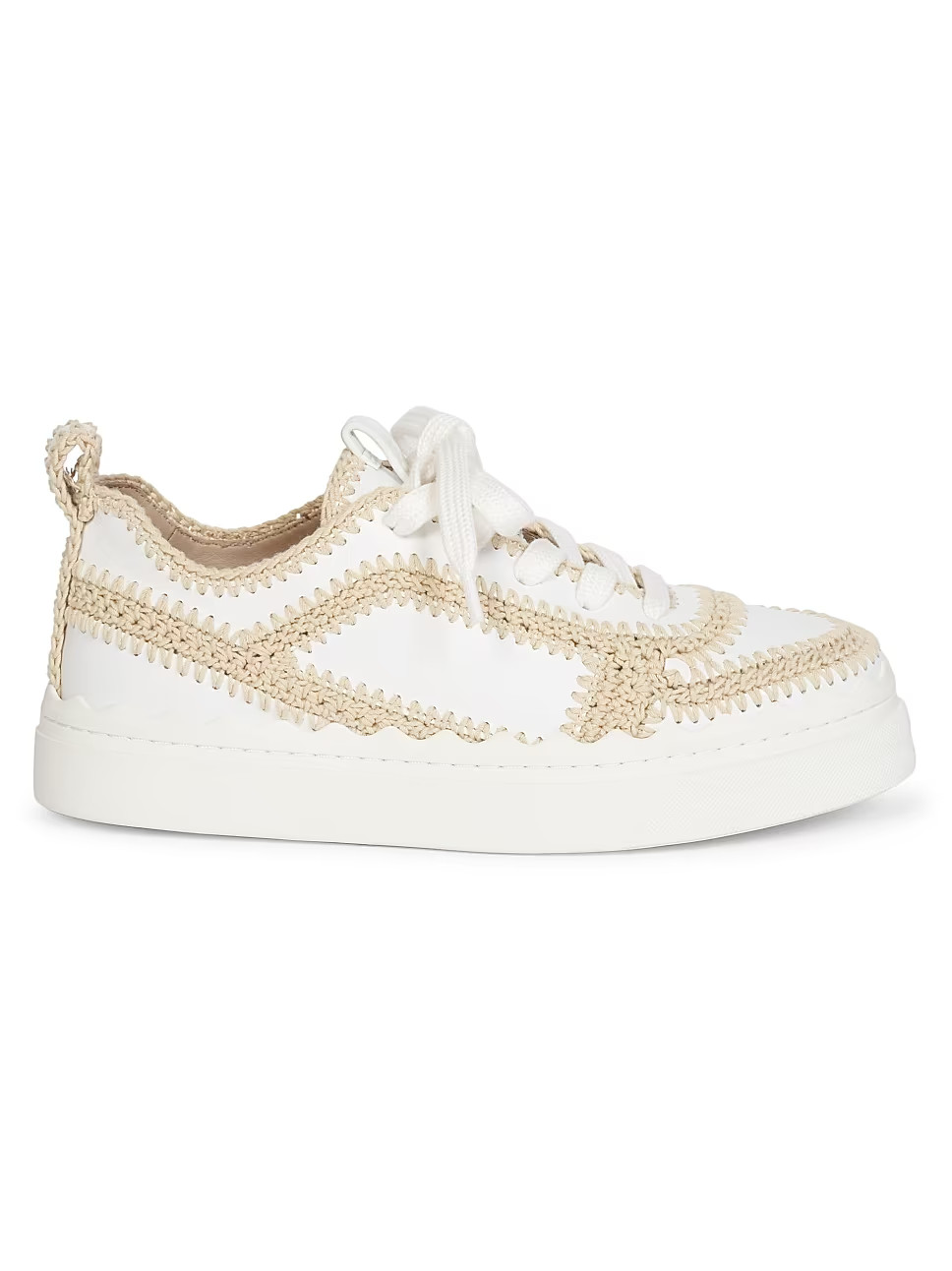 Lauren Woven Leather Sneakers | Saks Fifth Avenue