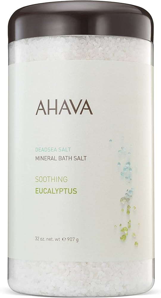 AHAVA Dead Sea Mineral Bath Salt - Bath Soak for Nourishing Essential Body Care, 32 oz. | Amazon (US)