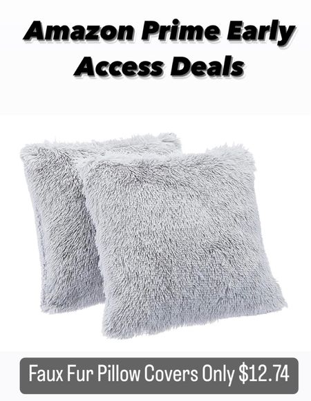 Faux fur pillow covers only $12.74 - Amazon Prime Early Access Sale - Amazon Sale - home decor - Amazon home - Amazon deal - Amazon deals - Amazon Finds 

#LTKsalealert #LTKhome #LTKunder50