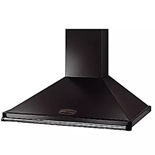 Rangemaster Classic 90 Cooker Hood, Black with Chrome Rail | John Lewis (UK)