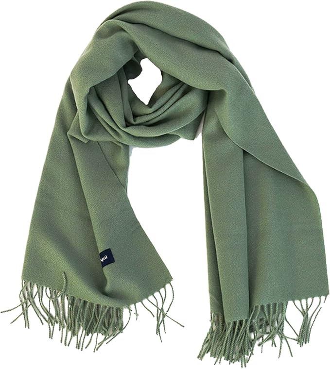 Winter Cashmere Feel Scarf Solid Color Pashmina Shawl Wraps Soft Warm blanket Scarves for Women G... | Amazon (US)