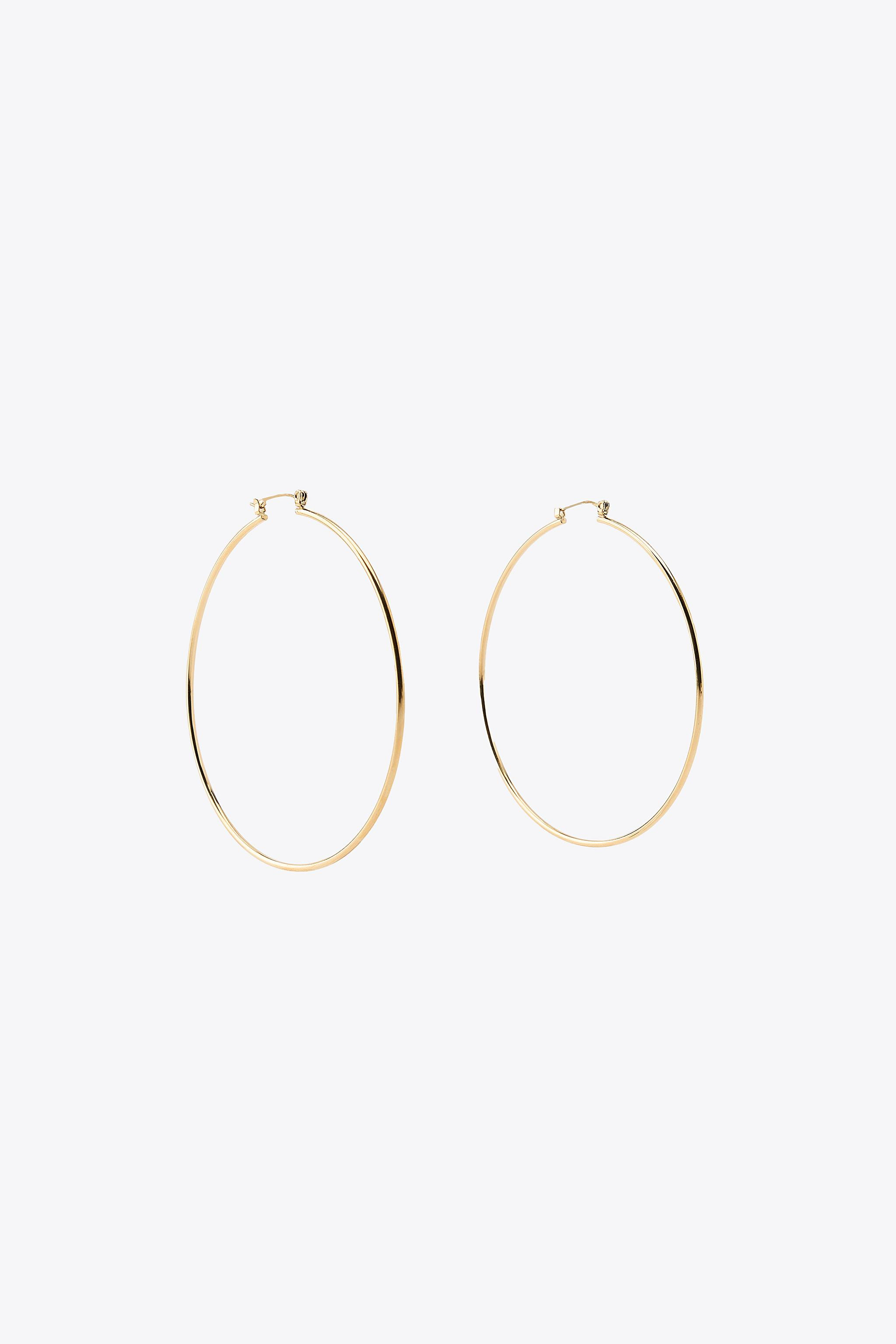 WATERPROOF LARGE HOOP EARRINGS | Zara US