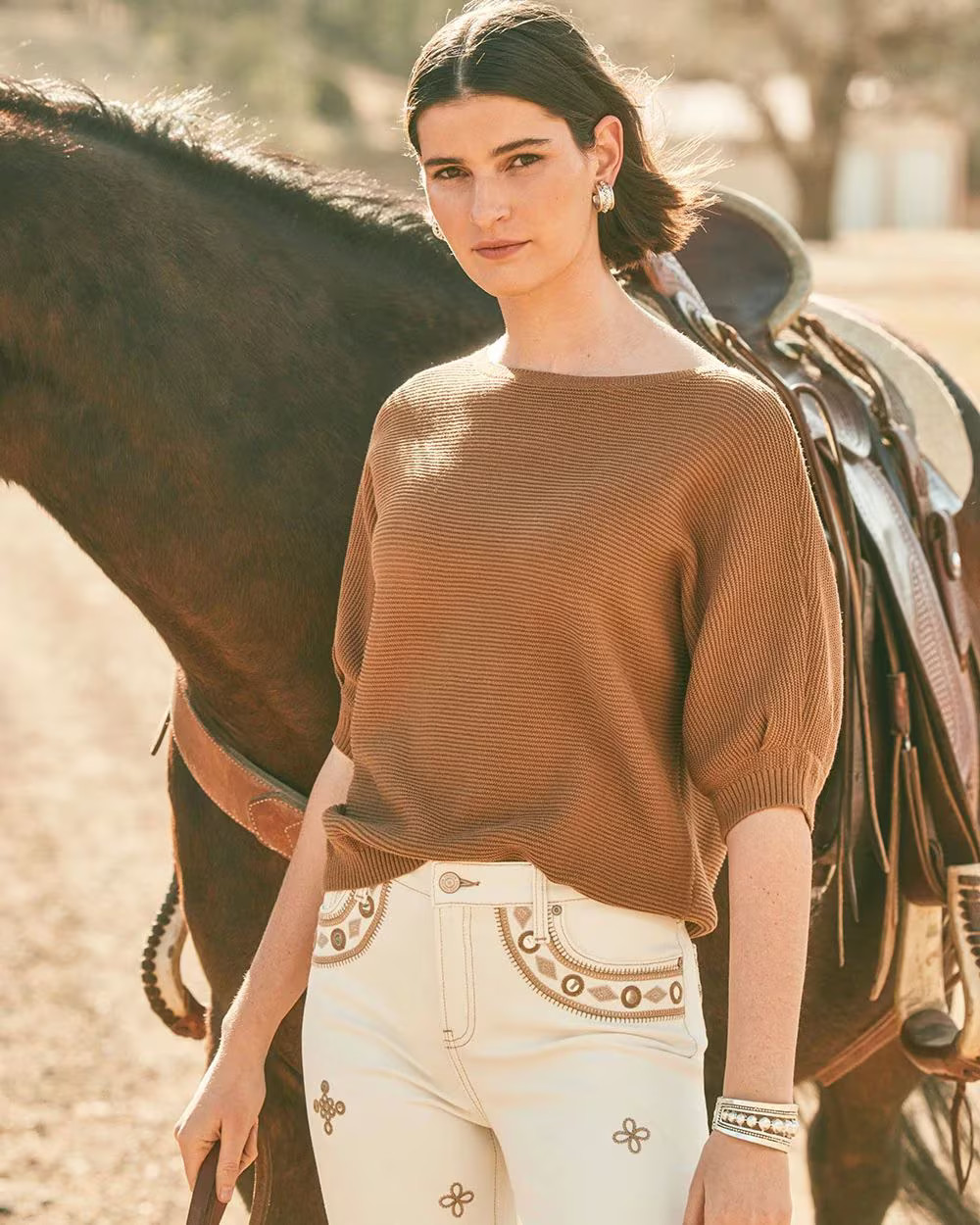 Ribbed Combed Cotton Sweater | Chico's