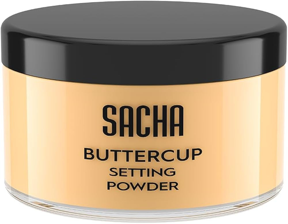 Sacha BUTTERCUP Setting Powder. No Ashy Flashback. Blurs Fine Lines and Pores. Loose, Translucent... | Amazon (US)