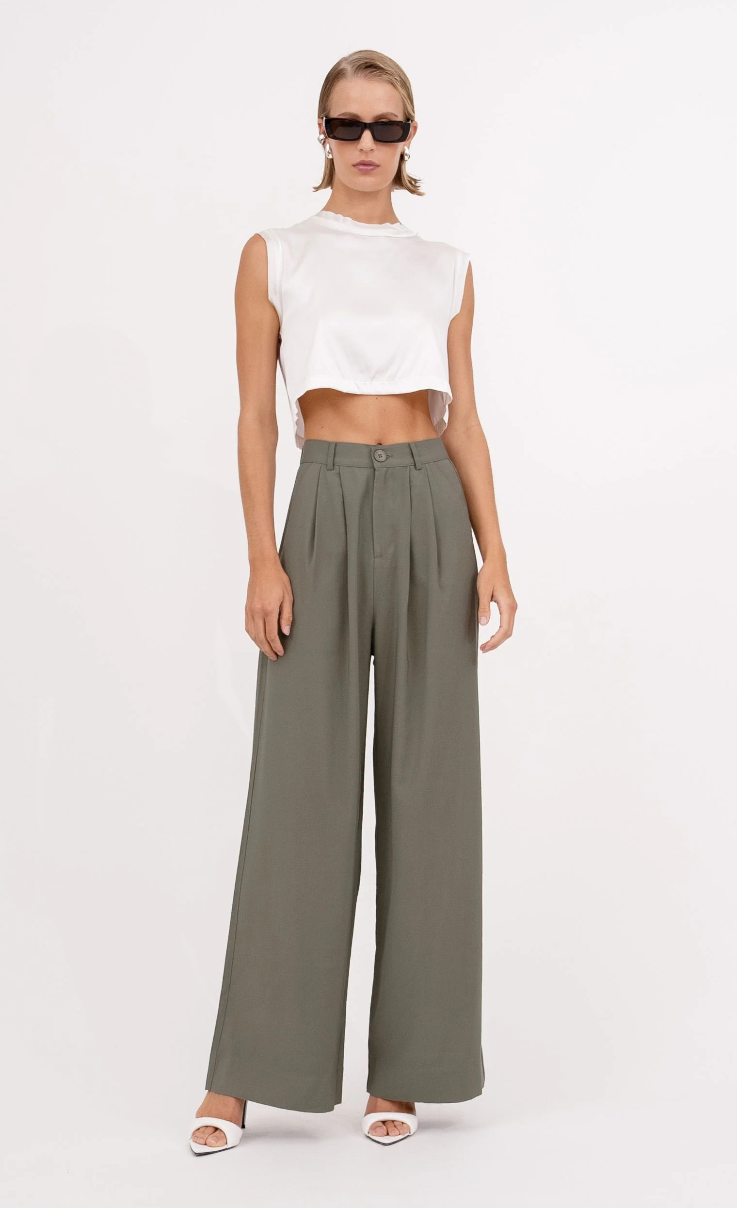 Mel Crop Top - Ivory | Nonchalant Label