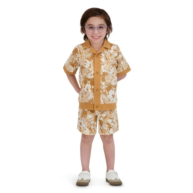 Mickey & Friends Toddler Boy Resort Short Set, Sizes 12 Months-5T | Walmart (US)