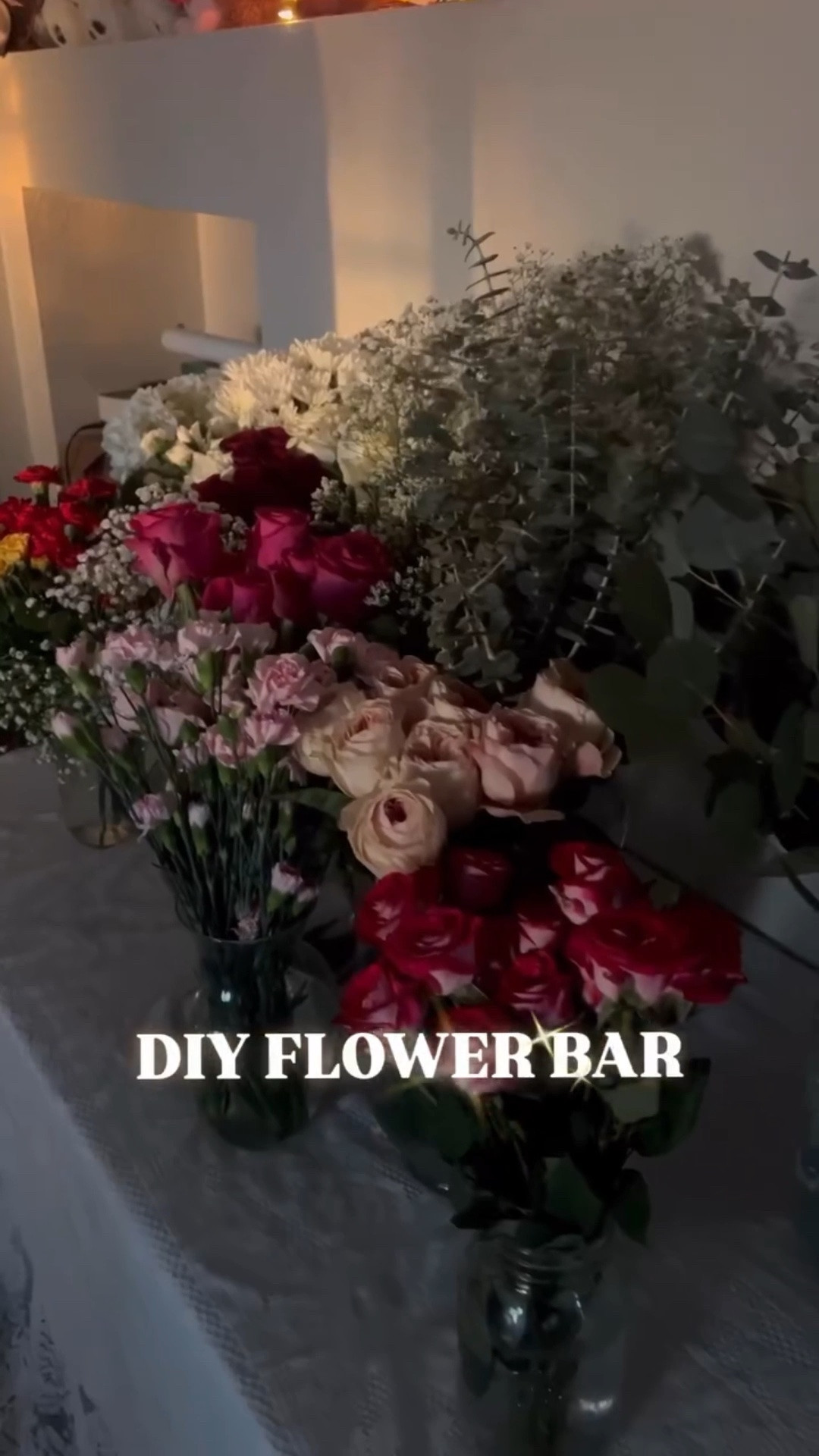 DIY Flower Bar is ready for our Mother’s Day brunch tomorrow! I loved the idea of a flower bar, but didn’t want to rent one, so we went to Trader Joe’s right when they opened, got a ton of flowers, cut them to a shorter size, put them in vases we had or borrowed, made my sign (little LOTR/Hobbit language in there), and set up the supplies for wrapping them up. Thank you to my brother and hubby for helping me today!! 

If you’re looking for a last minute Mother’s Day idea or even something for a bridal shower, birthday, etc…I really love this idea of everyone making their own bouquets to take home. It’s a fun activity and so thoughtful and beautiful. 💕

#diyflowerbar #flowerbar #mothersday #bridalshower #birthday
