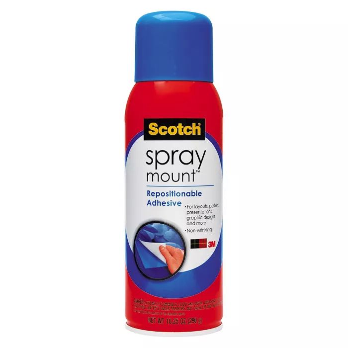Scotch 10.25oz Spray Mount Repositionable Artist's Adhesive | Target