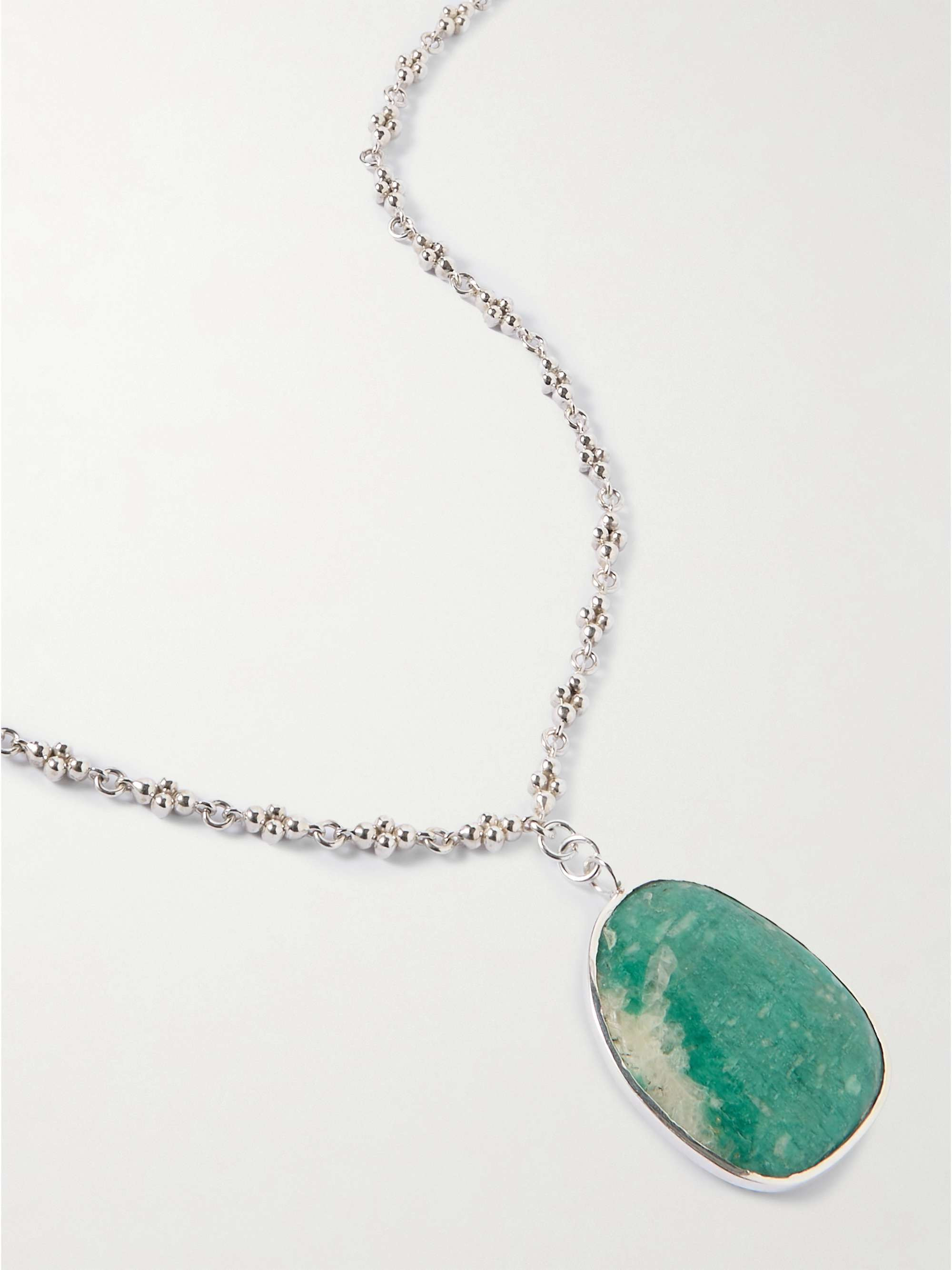 Sterling silver amazonite necklace | NET-A-PORTER (US)