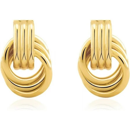 Chunky Small Knot Earrings Gold Silver Geometric Earrings for Women Hypoallergenic Dangle Drop Earrings | Walmart (US)