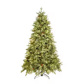 Holiday Living  7.5-ft Hayden Pine Pre-lit Traditional Artificial Christmas Tree with LED Lights | Lowe's