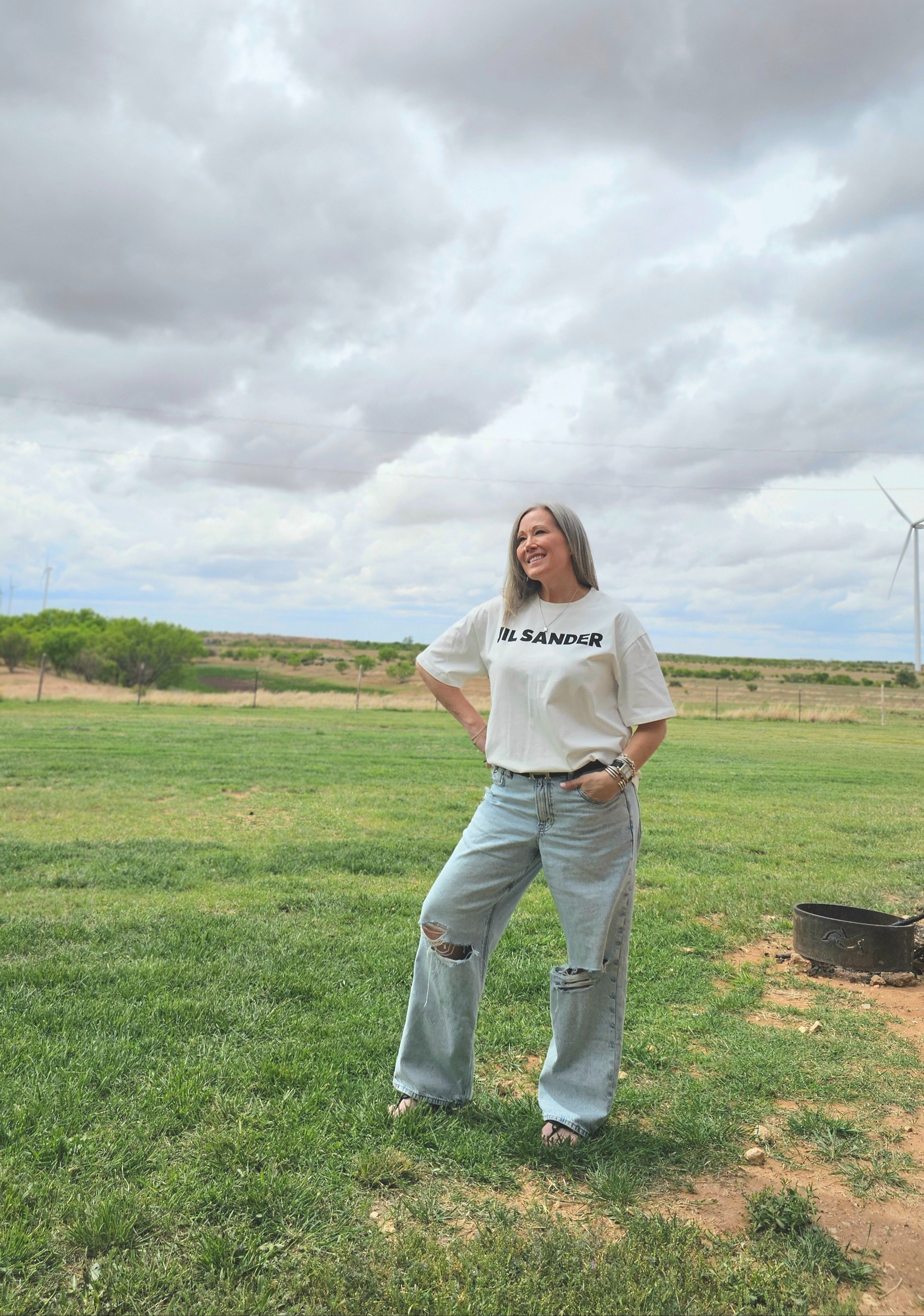 I think I am completely obsessed with Jeans and a White T-Shirt. I looked down today and was like, I am wearing a white tee and jeans AGAIN! Ha! Such a simple easy look  and super easy recipe for a clean look… and I love it! 

#LTKMidsize #LTKootd #LTKOver40