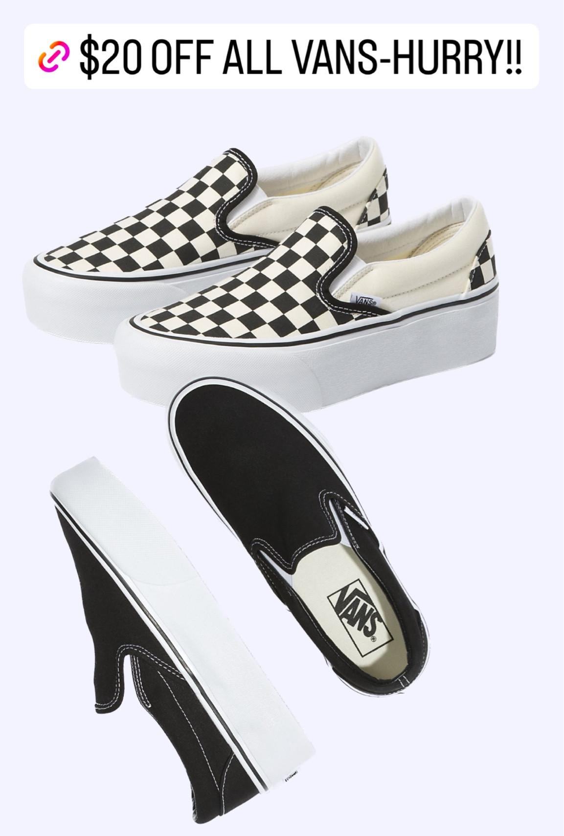 VANS $20 OFF ALL SHOES SALE  - SALE ENDS MONDAY 11/14/22

#LTKunder100 #LTKshoecrush #LTKsalealert