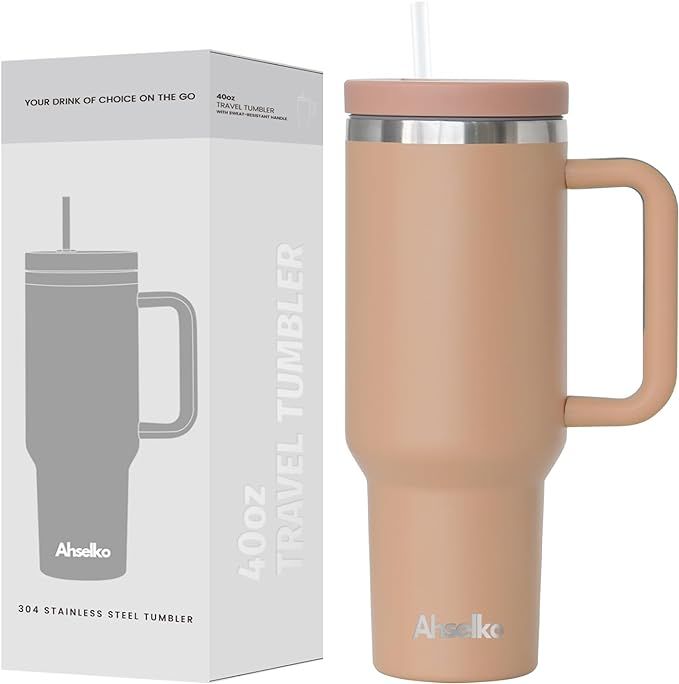 Refresh 40 oz Tumbler with Handle and Straw Lid for Water, Iced Coffee or Tea, Smoothie and More ... | Amazon (US)
