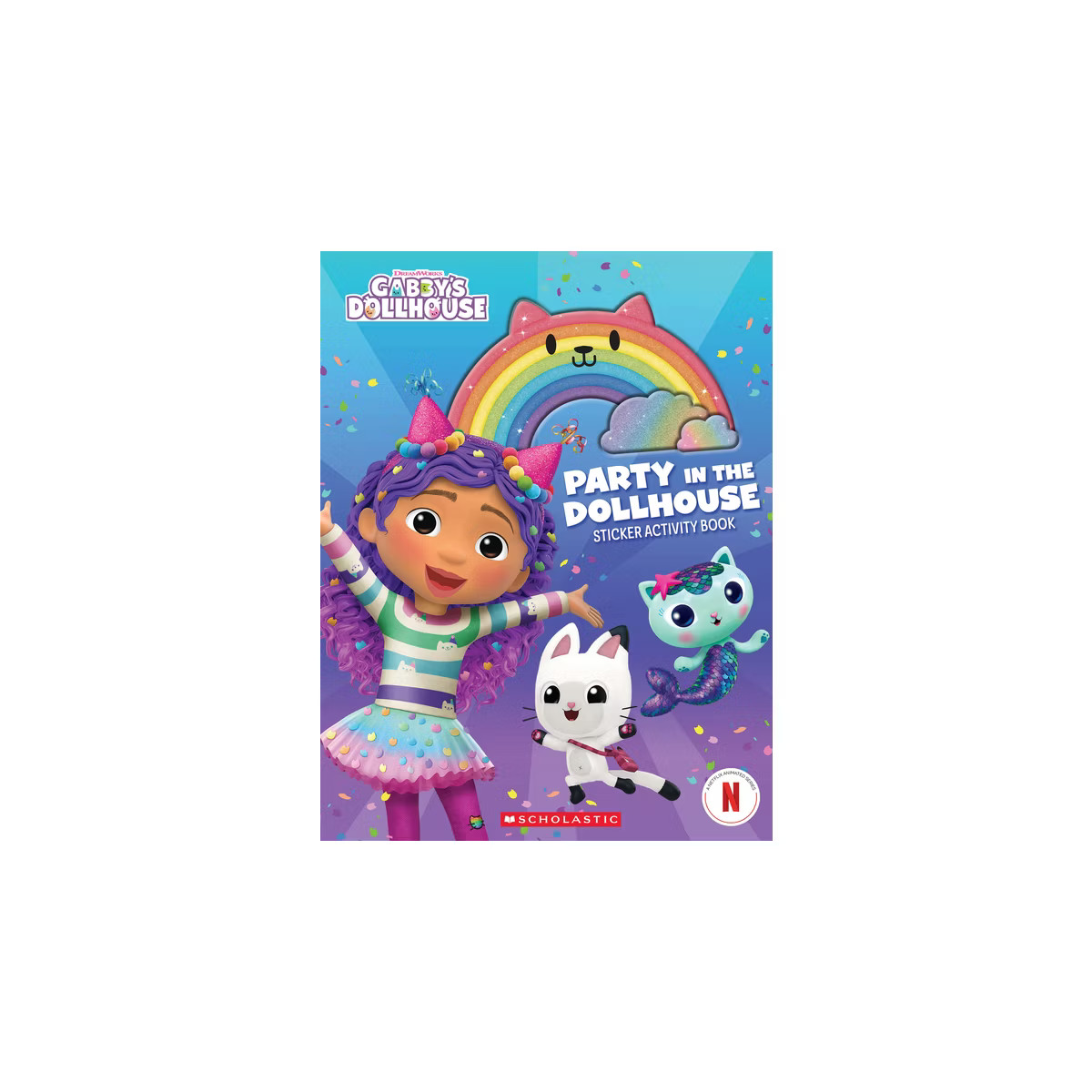 Party in the Dollhouse (Gabby's Dollhouse Sticker Activity Book) - by  Scholastic (Paperback) | Target