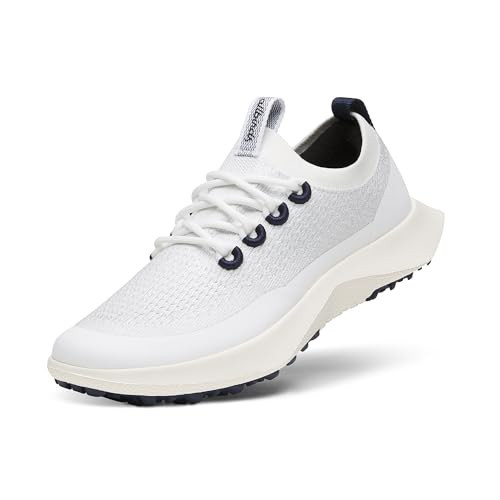 Allbirds Men’s Tree Dasher 2 Utility, Trail-Ready Active Sneaker - Blizzard, Deep Navy (Natural White Sole) - 10 Medium | Amazon (US)