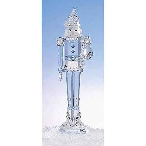 Amazon.com: Roman 11.75" ICY Crystal Nutcracker Holding Drum Christmas Figure Decoration : Home &... | Amazon (US)